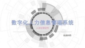 数字化人力信息管理系统人事管理软件